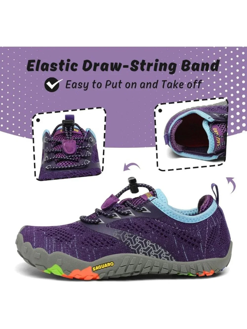 Lightweight Quick Dry Aqua Sneakers for Kids | Barefoot Athletic Water Shoes